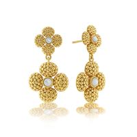 Berry Clover Convertible Duo Earrings - MOP