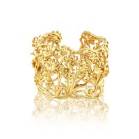 Meadow Wildflower Cuff - Gold