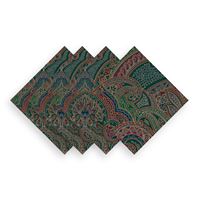 Juliska Paisley Napkin Set/4 - Evergreen