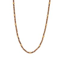 Berry Single Strand Petite Beads Necklace, 24 - Teak"