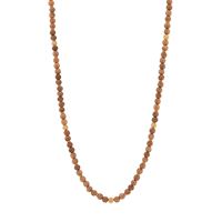 Berry Single Strand Beads Necklace, 32 - Teak"