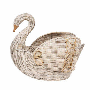 Juliska Provence Rattan Swan Basket