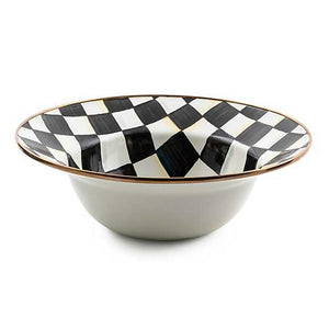 MacKenzie-Childs Courtly Check Enamel Serving Bowl - Thumbnail 2