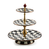 Courtly Check Enamel Sweet Stand