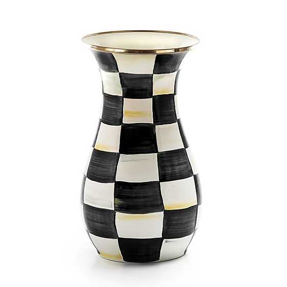 Courtly Check Enamel Vase - Tall - Thumbnail 2