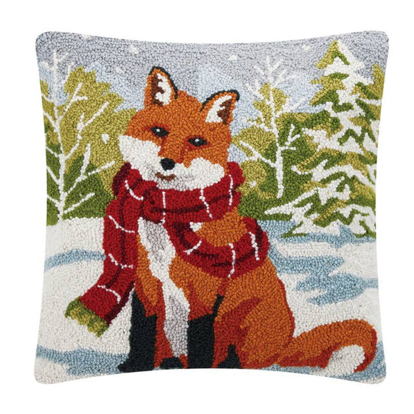 Snowfall Fox Hook Pillow