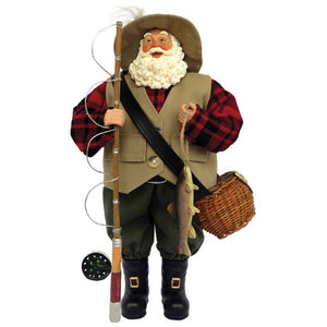 12" Fly Fishing Santa