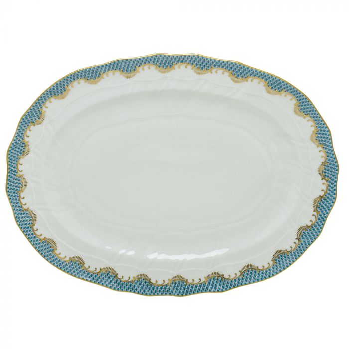 Herend Turquoise Fish Scale Dinnerware