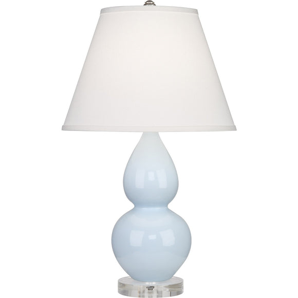 Small Double Gourd Accent Lamp, Baby Blue