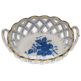 Herend Small Openwork Basket with Handles