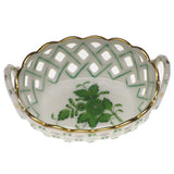Herend Small Openwork Basket with Handles