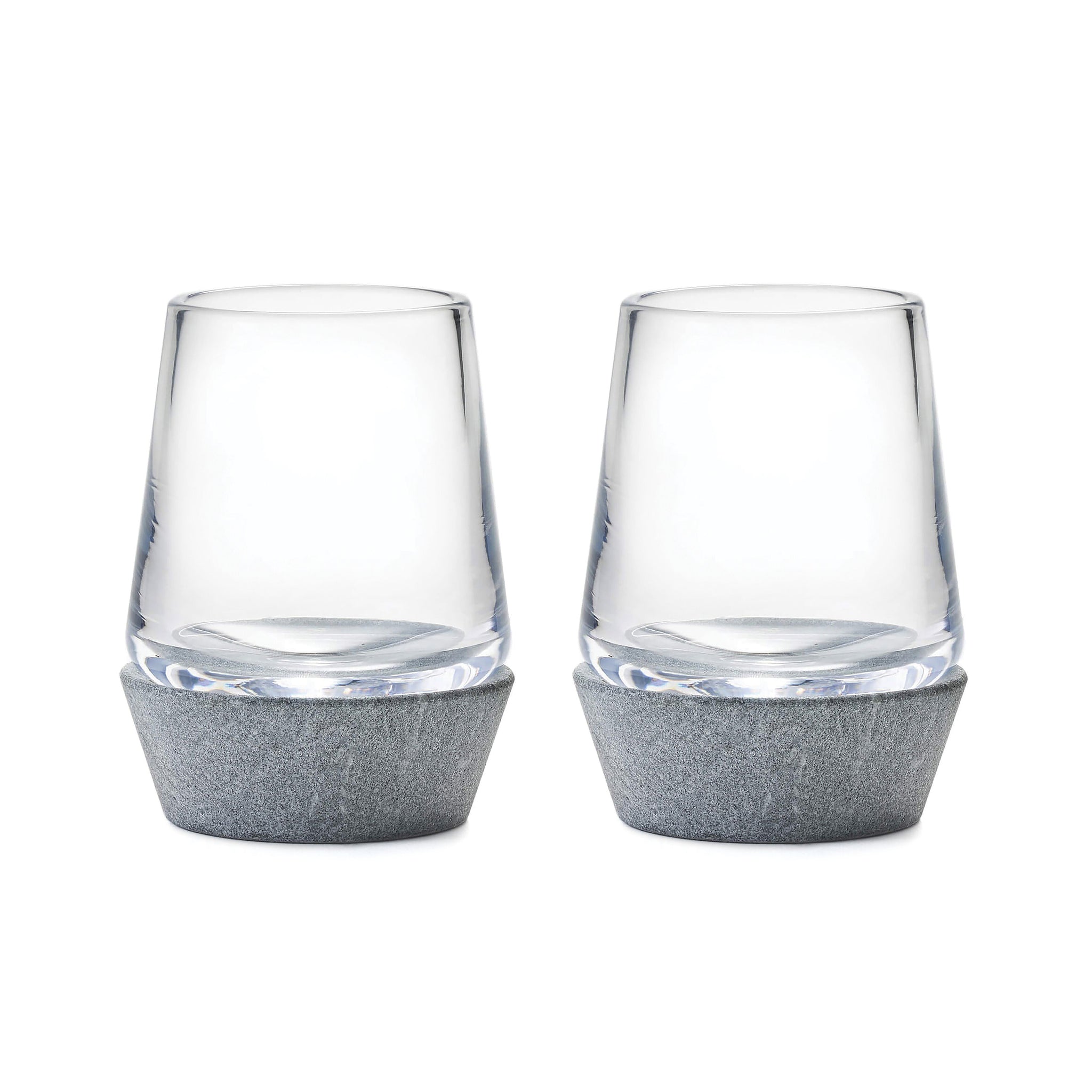 Simon Pearce Alpine Whiskey Soapstone Base in Gift Box, Set of 2