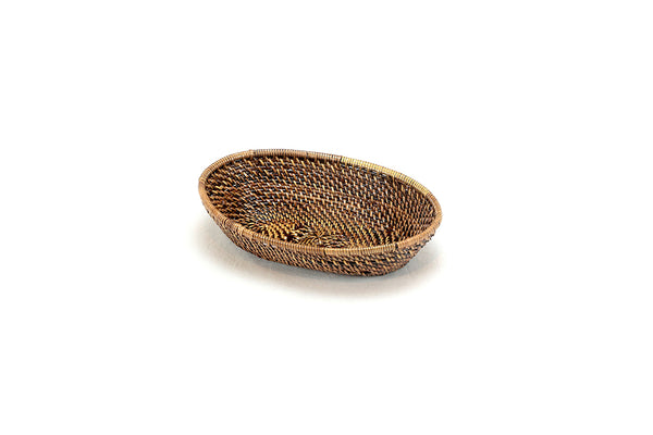 Oval Bread Basket with Scalloped Edge