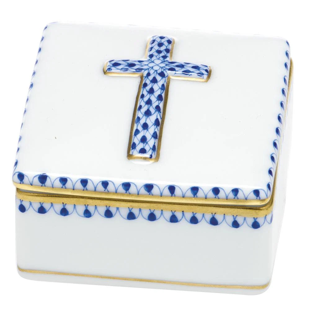 Herend Prayer Box - Sapphire
