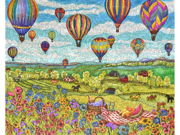 Liberty Balloons Over Farmland