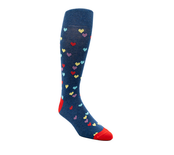 Multicolored Heart Sock