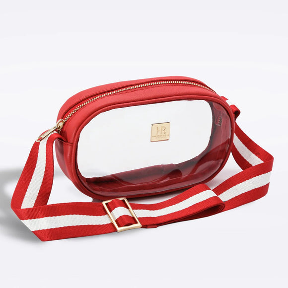 Vermillion Vinyl Annie + Red and White Strap