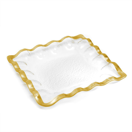 annieglass Ruffle Gold Dinnerware Collection