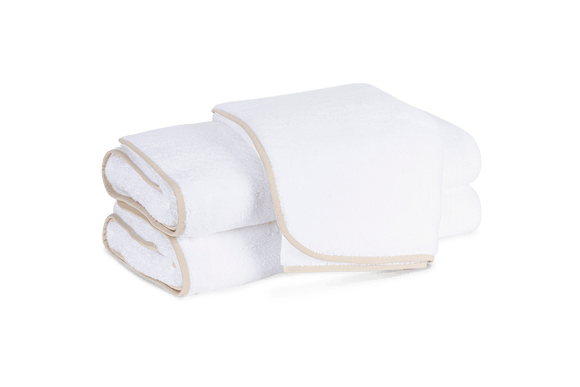 Matouk Giza Bath Collection Sand with Monogram 2023