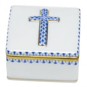 Herend Prayer Box - Blue