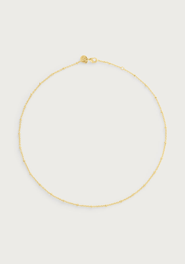 Anabel Aram Molten Bead Chain Necklace, Gold