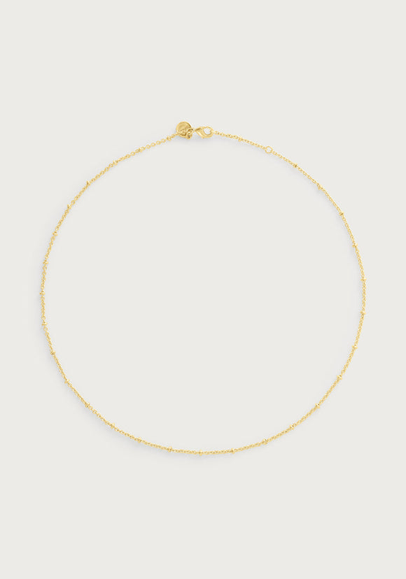 Anabel Aram Molten Bead Chain Necklace, Gold