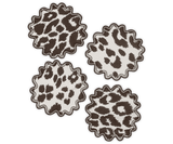 Matouk Iconic Leopard Napkins, Set of 4