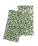 Matouk Iconic Leopard Guest Towels