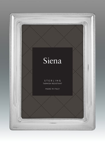 Siena Sterling Double Beaded Border Frame 4x6