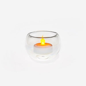 Double Wall T-Light Votive, Glass 2.5"