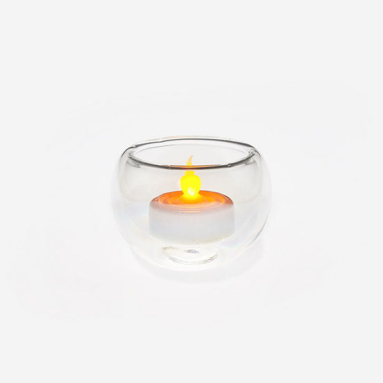 Double Wall T-Light Votive, Glass 2.5