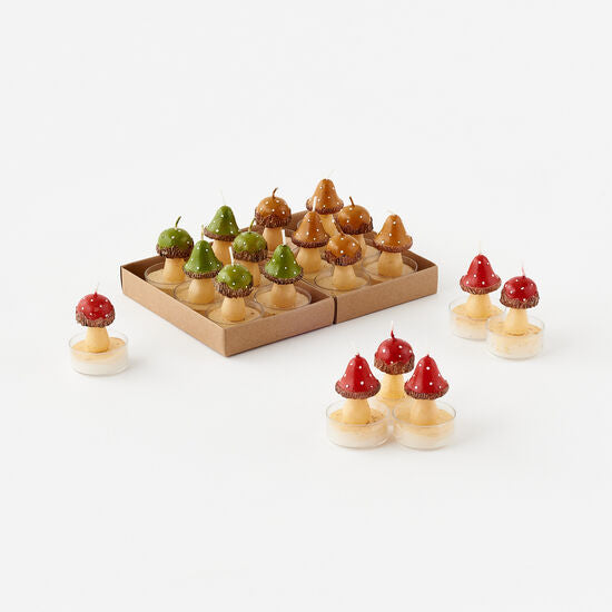 Mushroom Tealight Candle Assorted