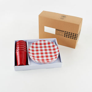 Red Gingham Picnic Set