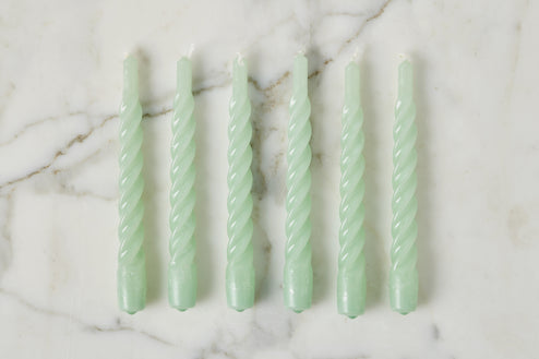 Twisted Taper Candles, Set of 6