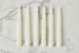 Twisted Taper Candles, Set of 6