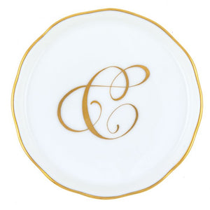 Herend Monogram Coaster- E