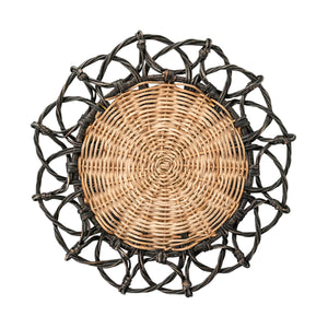 Juliska Provence Rattan Black Placemat