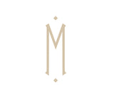 Matouk Valentina Hemstitch Napkin Set of 4, Sky with Mono M