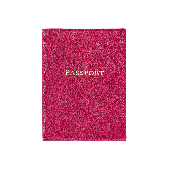 Passport Cover Azalea Goatskin