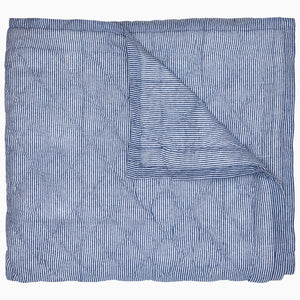 John Robshaw Nandi Indigo Coverlet