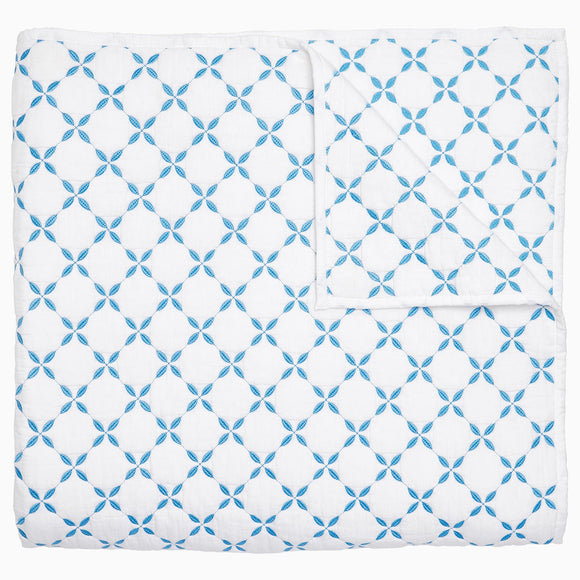 John Robshaw Layla Azure Coverlet Twin