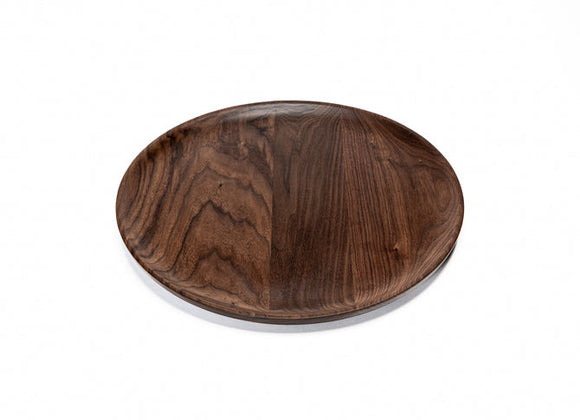 Medium Round Black Walnut Serving Platter & Tray