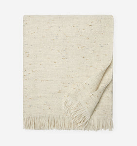 Sferra Mercurio Throw, Ivory/Gold