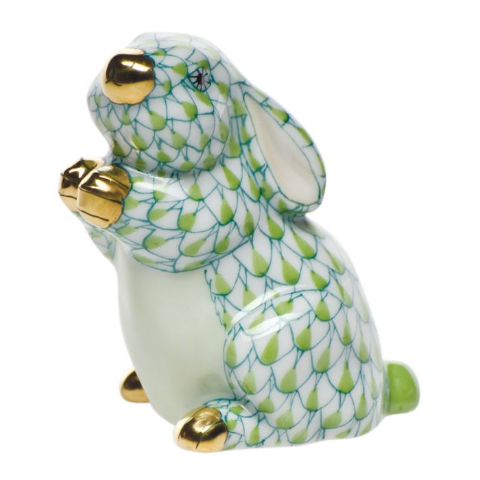 Herend Pudgy Bunny Blue