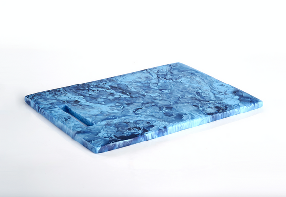 Rect. Chopping Board, Denim Swirl