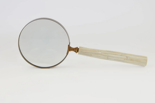 Magnifying Glass in Resin Handle, Ivory – The Little House Shop