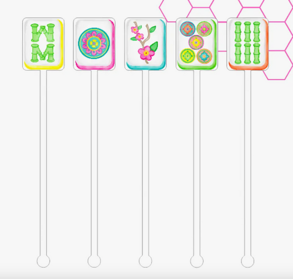 Mahjong Stir Sticks(set of 5)