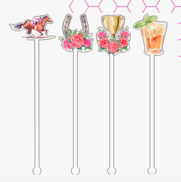 Run for the Races Stir Sticks (set of 4)