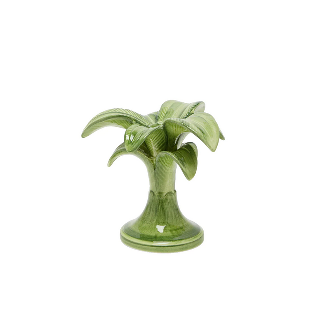 Palm Candleholder Green Small
