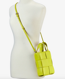 Chloe Mini Leather Shopper- Citron